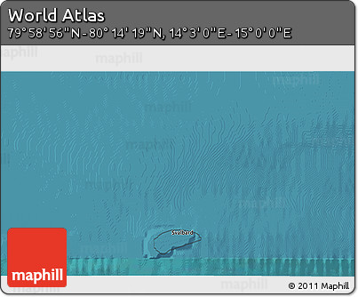 Satellite 3D Map of the Area around 80° 6' 37" N, 14° 31' 30" E