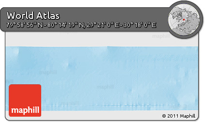 Physical Panoramic Map of the Area around 80° 6' 37" N, 29° 49' 30" E