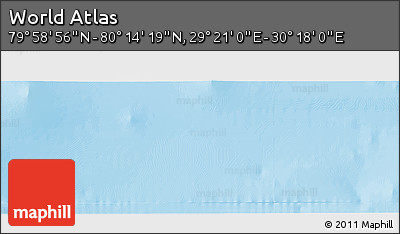 Physical Panoramic Map of the Area around 80° 6' 37" N, 29° 49' 30" E