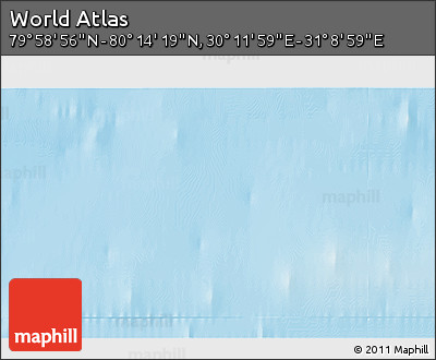 Physical 3D Map of the Area around 80° 6' 37" N, 30° 40' 29" E