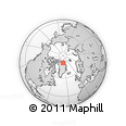 Outline Map of the Area around 80° 6' 37" N, 38° 10' 29" W, rectangular outline