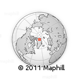 Outline Map of the Area around 80° 6' 37" N, 39° 1' 29" W, rectangular outline