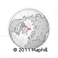 Outline Map of the Area around 80° 6' 37" N, 4° 10' 30" W, rectangular outline