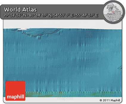 Satellite 3D Map of the Area around 80° 6' 37" N, 55° 19' 30" E