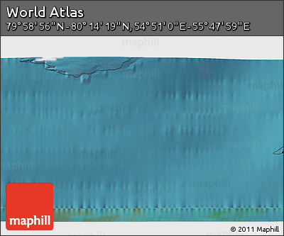 Satellite 3D Map of the Area around 80° 6' 37" N, 55° 19' 30" E