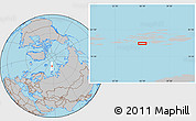 Gray Location Map of the area around 80° 6' 37" N, 56° 10' 29" E