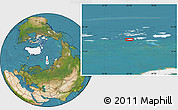 Satellite Location Map of the area around 80° 6' 37" N, 56° 10' 29" E
