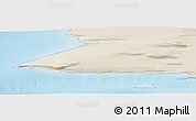 Shaded Relief Panoramic Map of the area around 80° 6' 37" N, 56° 10' 29" E