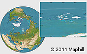Satellite Location Map of the area around 80° 6' 37" N, 57° 1' 29" E