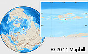 Shaded Relief Location Map of the area around 80° 6' 37" N, 57° 1' 29" E