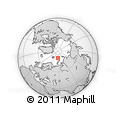 Outline Map of the Area around 80° 6' 37" N, 57° 1' 29" E, rectangular outline