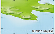 Physical Map of the area around 80° 6' 37" N, 57° 52' 30" E