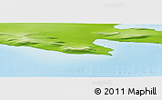 Physical Panoramic Map of the area around 80° 6' 37" N, 57° 52' 30" E