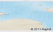 Shaded Relief 3D Map of the area around 80° 6' 37" N, 59° 34' 30" E