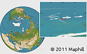 Satellite Location Map of the area around 80° 6' 37" N, 59° 34' 30" E