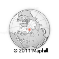Outline Map of the Area around 80° 6' 37" N, 60° 25' 29" E, rectangular outline