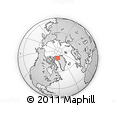 Outline Map of the Area around 80° 6' 37" N, 61° 58' 30" W, rectangular outline