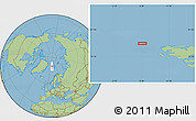 Savanna Style Location Map of the area around 80° 6' 37" N, 8° 34' 29" E