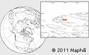 Blank Location Map of the area around 80° 6' 37" N, 93° 25' 30" W
