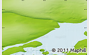 Physical Map of the area around 80° 6' 37" N, 94° 25' 30" E