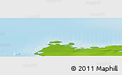 Physical Panoramic Map of the area around 80° 6' 37" N, 98° 40' 30" E