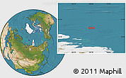 Satellite Location Map of the area around 80° 20' 21" N, 109° 43' 29" E