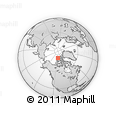 Outline Map of the Area around 80° 20' 21" N, 112° 58' 29" W, rectangular outline