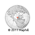 Outline Map of the Area around 80° 20' 21" N, 118° 55' 30" W, rectangular outline