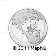 Outline Map of the Area around 80° 20' 21" N, 124° 1' 30" W, rectangular outline