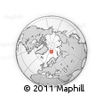 Outline Map of the Area around 80° 20' 21" N, 20° 28' 30" E, rectangular outline