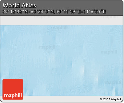 Physical 3D Map of the Area around 80° 20' 21" N, 30° 40' 29" E