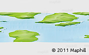 Physical Panoramic Map of the area around 80° 20' 21" N, 54° 28' 30" E