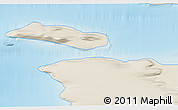 Shaded Relief 3D Map of the area around 80° 20' 21" N, 56° 10' 29" E
