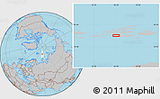 Gray Location Map of the area around 80° 20' 21" N, 56° 10' 29" E