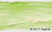 Physical 3D Map of the area around 80° 20' 21" N, 61° 7' 30" W