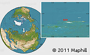 Satellite Location Map of the area around 80° 20' 21" N, 75° 43' 29" E