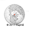 Outline Map of the Area around 80° 20' 21" N, 86° 37' 30" W, rectangular outline