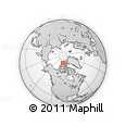 Outline Map of the Area around 80° 33' 59" N, 103° 37' 30" W, rectangular outline