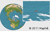 Satellite Location Map of the area around 80° 33' 59" N, 106° 10' 30" W