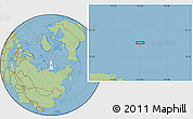 Savanna Style Location Map of the area around 80° 33' 59" N, 115° 40' 30" E