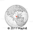 Outline Map of the Area around 80° 33' 59" N, 125° 43' 29" W, rectangular outline
