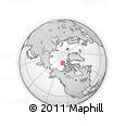 Outline Map of the Area around 80° 33' 59" N, 127° 25' 30" W, rectangular outline