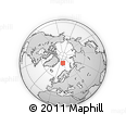 Outline Map of the Area around 80° 33' 59" N, 19° 37' 30" E, rectangular outline