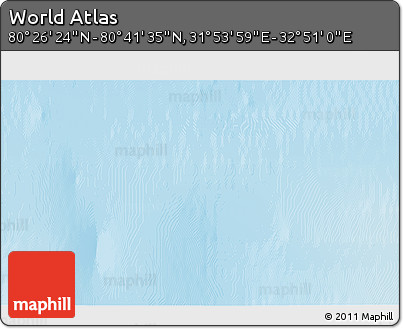Physical 3D Map of the Area around 80° 33' 59" N, 32° 22' 30" E