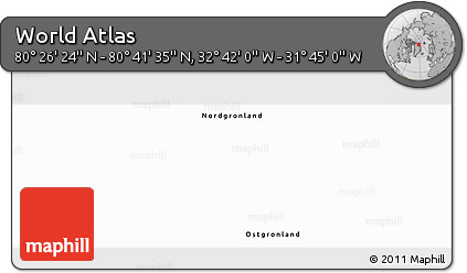 Satellite Panoramic Map of the Area around 80° 33' 59" N, 32° 13' 30" W