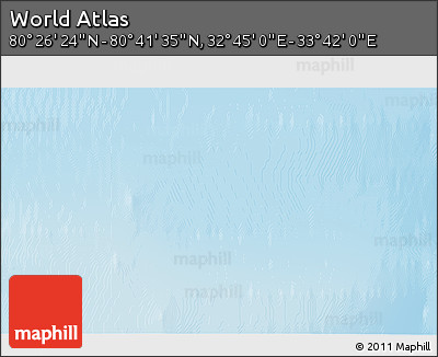 Physical 3D Map of the Area around 80° 33' 59" N, 33° 13' 30" E
