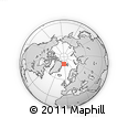 Outline Map of the Area around 80° 33' 59" N, 5° 1' 30" W, rectangular outline