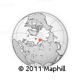 Outline Map of the Area around 80° 33' 59" N, 71° 28' 29" E, rectangular outline