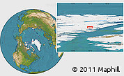 Satellite Location Map of the area around 80° 33' 59" N, 72° 10' 30" W