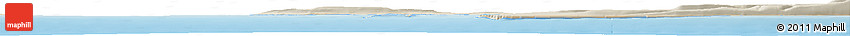 Shaded Relief Horizon Map of the Area around 80° 33' 59" N, 83° 13' 29" W